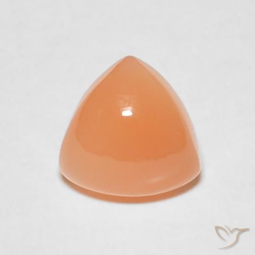 1.77ct 天然 ピーチオレンジ ムーンストーン, トリリオン, 半透明