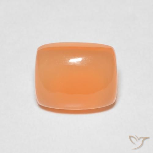 2.51ct 天然 ミディアムオレンジ ムーンストーン, クッション, 半透明