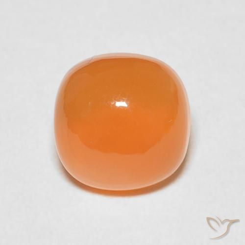 2.41ct 天然 赤みがかったオレンジ ムーンストーン, クッション, 半透明