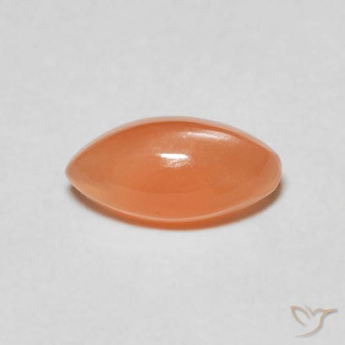 1.09ct 天然 ライトオレンジ ムーンストーン, マーキーズ, 半透明