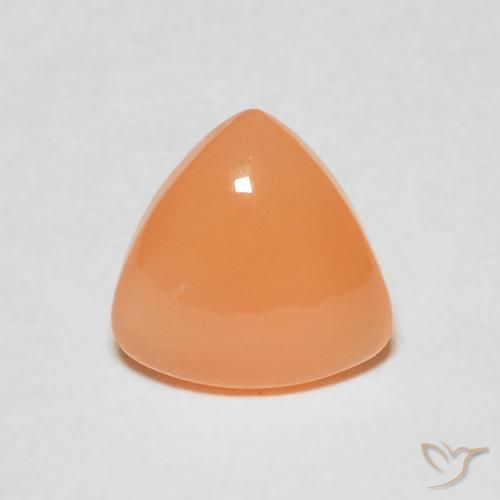 1.27ct 天然 Medium Light-Orange ムーンストーン, トリリオン, 半透明