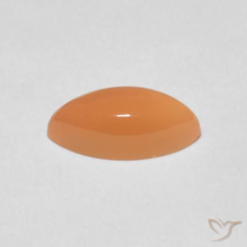 1.27カラットの天然Medium Light-Orangeムーンストーン、マーキーズ、半透明