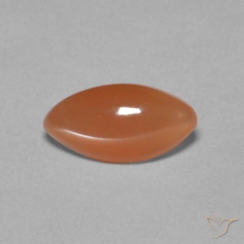 0.85ct 天然 ディープオレンジ ムーンストーン, マーキーズ, 半透明