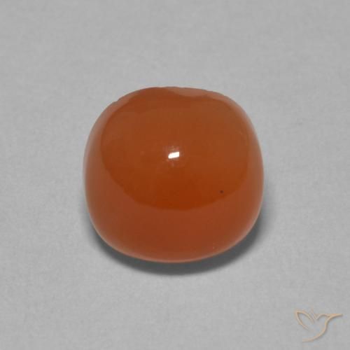 2.20ct 天然 赤みがかったオレンジ ムーンストーン, クッション, 半透明