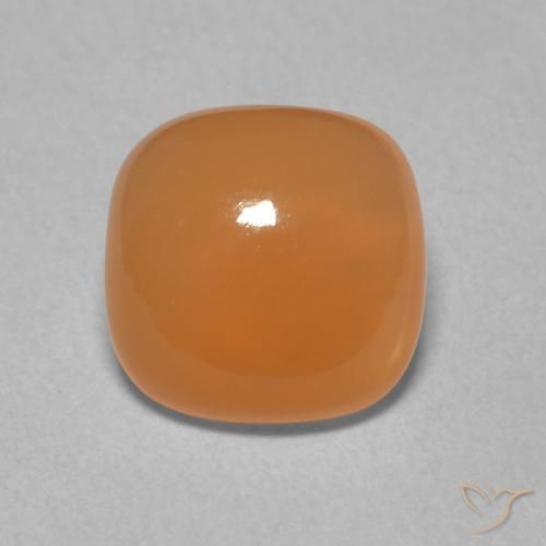 1.94ct 天然 ミディアムオレンジ ムーンストーン, クッション, 半透明