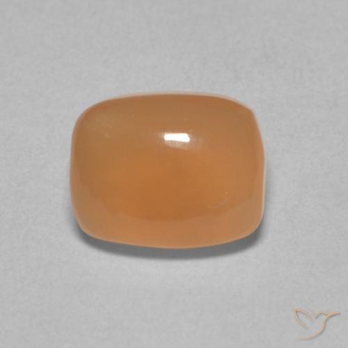 2.36ct 天然 ミディアムオレンジ ムーンストーン, クッション, 半透明