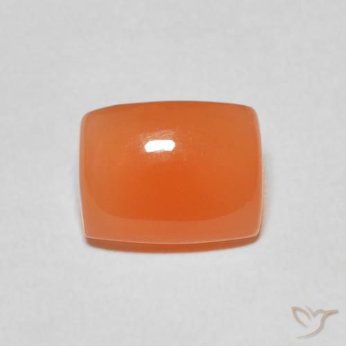 2.07ct 天然 赤みがかったオレンジ ムーンストーン, クッション, 半透明