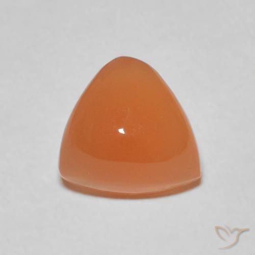 1.93ct 天然 赤みがかったオレンジ ムーンストーン, トリリオン, 半透明