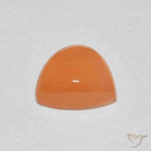 1.86カラットの天然Medium Light-Orangeムーンストーン、トリリオン、半透明