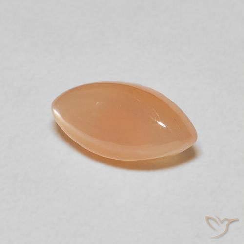 1.21カラットの天然Medium Light-Orangeムーンストーン、マーキーズ、半透明