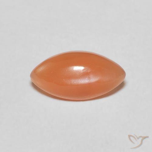0.89ct 天然 ミディアムオレンジ ムーンストーン, マーキーズ, 半透明