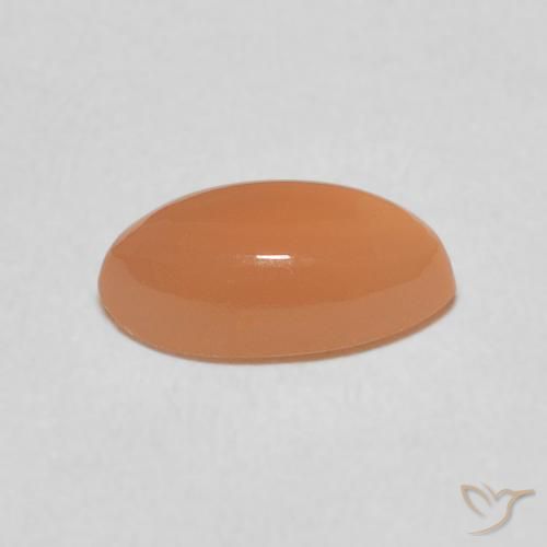 1.47カラットの天然Medium Light-Orangeムーンストーン、マーキーズ、半透明