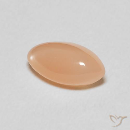 1.51カラットの天然Medium Light-Orangeムーンストーン、マーキーズ、半透明