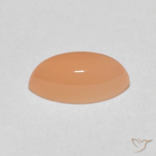 1.51カラットの天然Medium Light-Orangeムーンストーン、マーキーズ、半透明