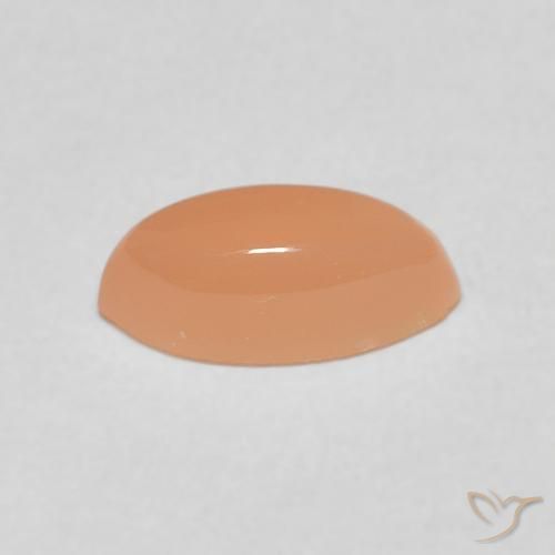 1.35カラットの天然Medium Light-Orangeムーンストーン、マーキーズ、半透明
