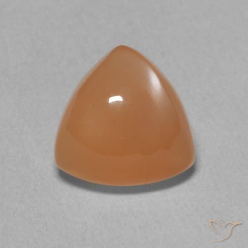 1.77ct 天然 赤みがかったオレンジ ムーンストーン, トリリオン, 半透明