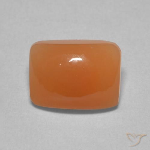 2.00ct 天然 ライトオレンジ ムーンストーン, クッション, 半透明