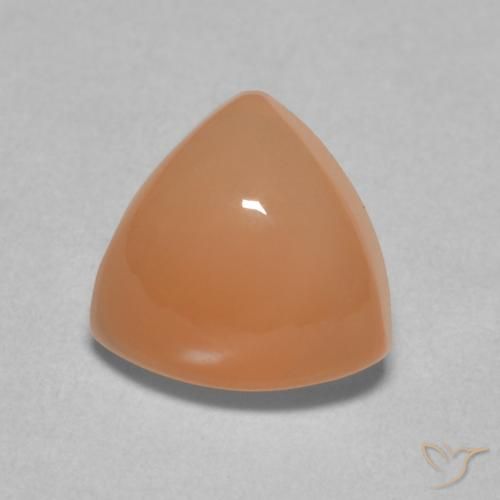 1.81ct 天然 薄い赤みがかったオレンジ ムーンストーン, トリリオン, 半透明