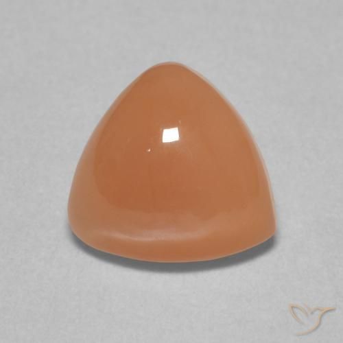1.54ct 天然 ライトオレンジ ムーンストーン, トリリオン, 半透明