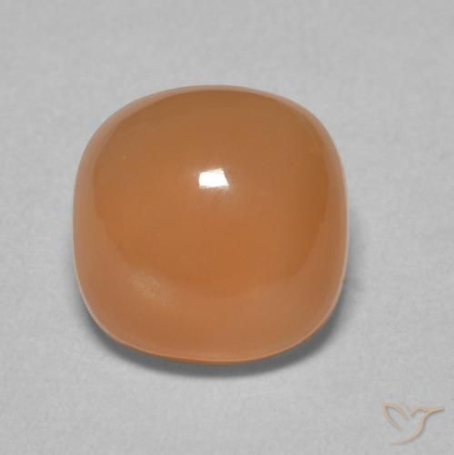 2.30ct 天然 ライトオレンジ ムーンストーン, クッション, 半透明