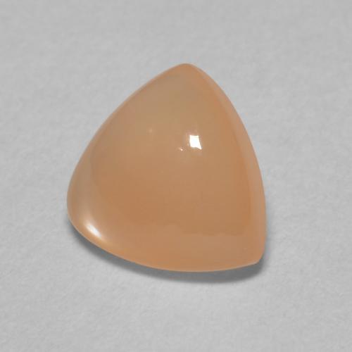 1.45カラットの天然Medium Light-Orangeムーンストーン、トリリオン、半透明