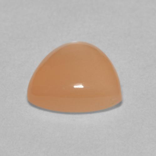 1.45カラットの天然Medium Light-Orangeムーンストーン、トリリオン、半透明