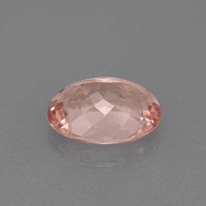 1.58カラットの天然ライトピンクモルガナイト（8.9×6.6 mm・オーバルカット）