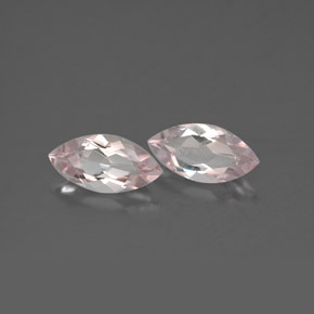 カラットの天然ライトピンクモルガナイト（8.1×4 mm・マーキス）