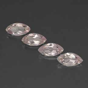 カラットの天然ライトピンクモルガナイト（8×4 mm・マーキス）