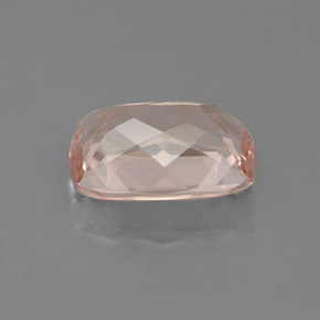 2.97カラットの天然サーモンモルガナイト（10.9×8.1 mm・クッションカット）