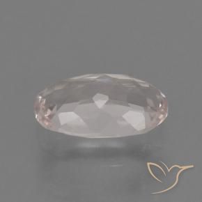 0.52カラットの天然フラミンゴピンクモルガナイト、オーバルカット、VS