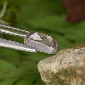 0.46カラットの天然ライトピンクモルガナイト、クッションカット、VVS