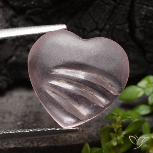 4.50ct 天然 ローズピンク モルガナイト, 心臓, 透明