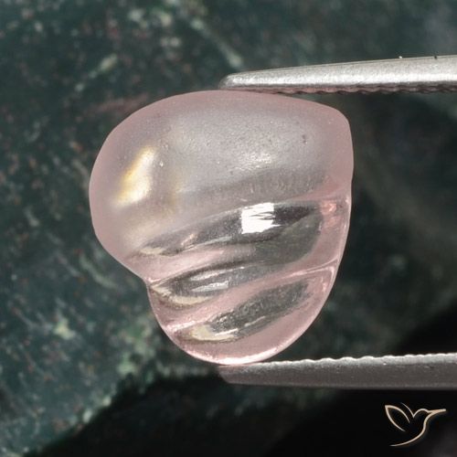 3.54ct 天然 ライトピンク モルガナイト, 心臓, 半透明