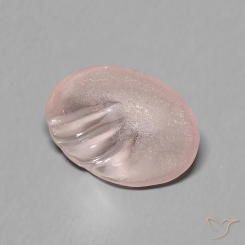 3.85ct 天然 フラミンゴピンク モルガナイト, 楕円形, 透明