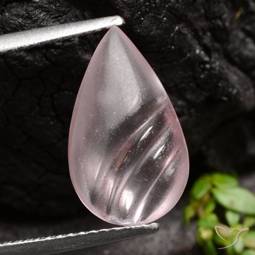 4.35ct 天然 コーラルピンク モルガナイト, 洋梨の形, 透明