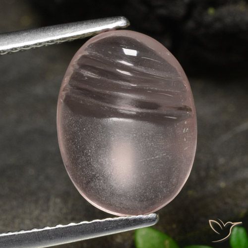 4.09ct 天然 薄いコーラルピンク モルガナイト, 楕円形, 透明