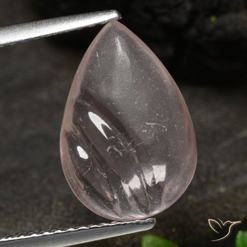 3.48ct 天然 ローズピンクトーン モルガナイト, 洋梨の形, 透明