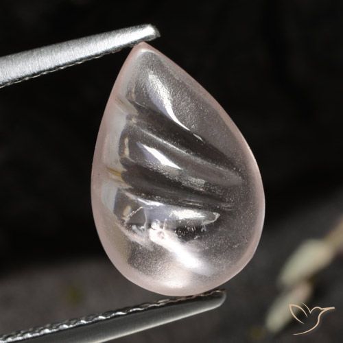 2.74ct 天然 ミディアム薄いピンク モルガナイト, 洋梨の形, 透明