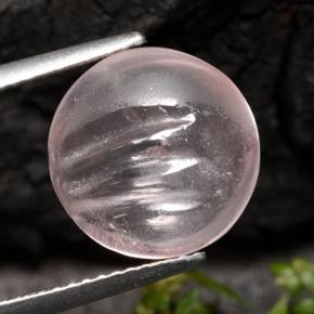 5.65カラットの天然ライトピンクモルガナイト、ラウンドカット、透明