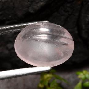 5.65カラットの天然ライトピンクモルガナイト、ラウンドカット、透明