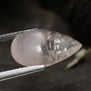 3.60カラットの天然ライトピンクモルガナイト、洋梨の形、透明