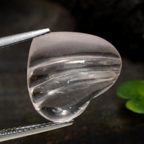 6.23カラットの天然コーラルピンクトーンモルガナイト、ハート型、透明