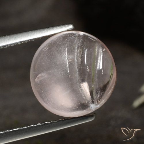 4.57ct 天然 ミディアム薄いピンク モルガナイト, ラウンド, 透明