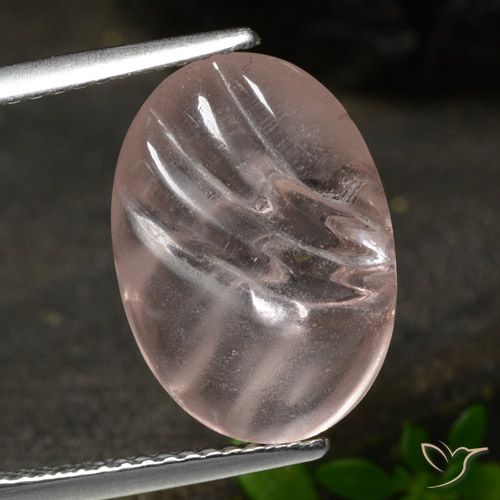5.45ct 天然 ミディアムピンク モルガナイト, 楕円形, 透明