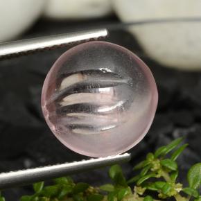 5.96カラットの天然ライトピンクモルガナイト、ラウンドカット、透明