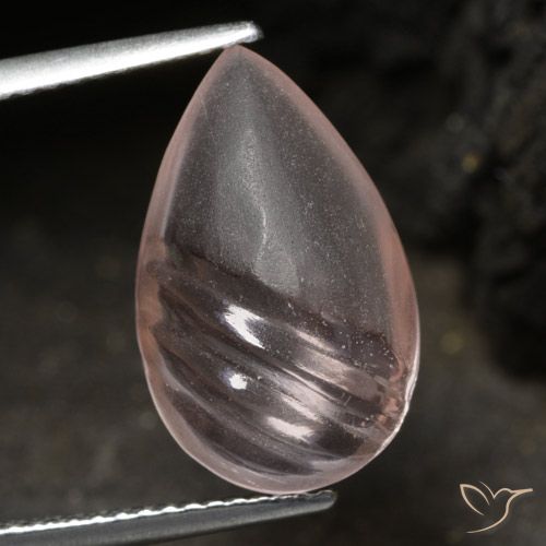 5.70ct 天然 ミディアム薄いピンク モルガナイト, 洋梨の形, 透明