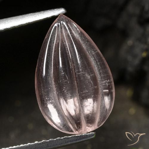 2.74ct 天然 ライトローズピンク モルガナイト, 洋梨の形, 透明