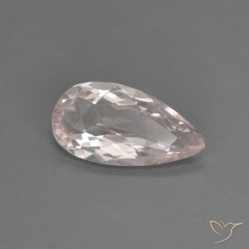 0.98ct 天然 ライトピンク モルガナイト, 洋梨の形, VVS-VS