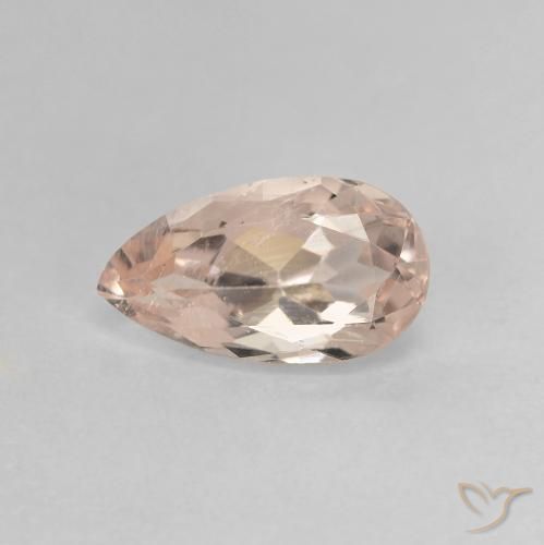 0.96ct 天然 ミディアムピンク モルガナイト, 洋梨の形, VS